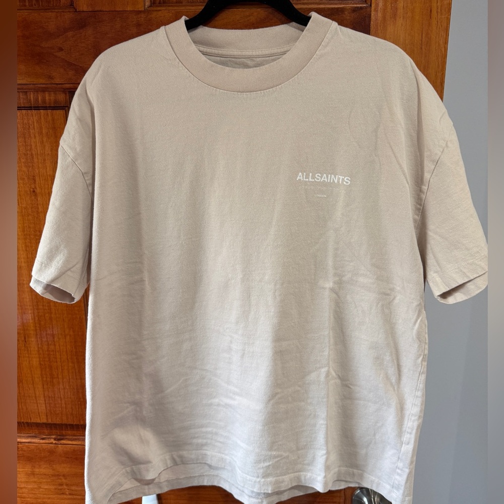 All Saints Beige T-Shirt - Large